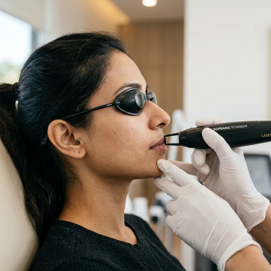 Fig. 01 Upper Lip Hair Removal