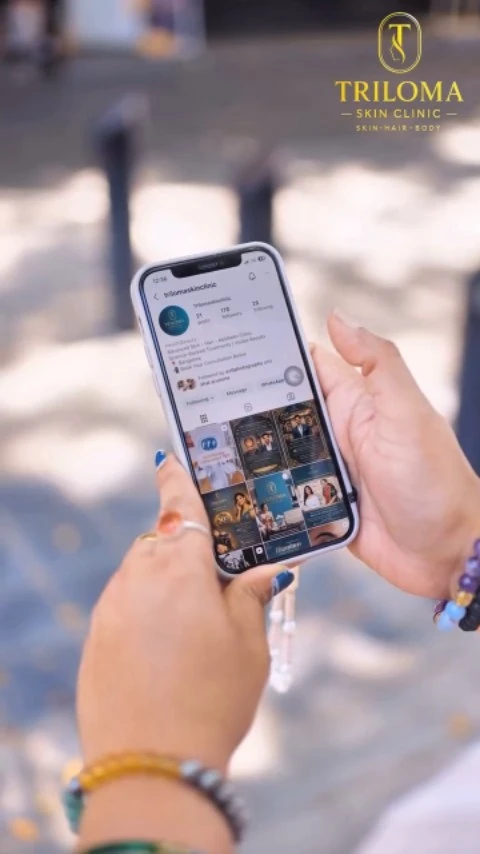 Triloma customer story on Instagram